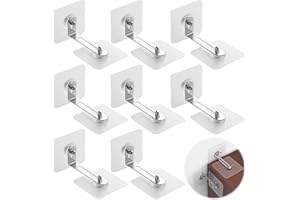 BIVOFU 8er Set Kippsicherung Möbel für Kleinkinder, Sichere Anti-Tip Halterung für Baby Proofing Haustierschutz, Einfache Installation Ohne Bohren, für Regale, Schränke, Kommoden