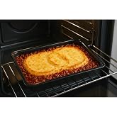 Cook-Lab 26 * 37 * 5 Cm Siyah Parlak Emaye Dikd&ouml;rtgen Derin Baklava B&ouml;rek Fırın Tepsisi Siyah 260 X 360