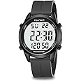 Pedometer Watch for Walking for Senior Non Bluetooth No App Required with Steps Calories Counter and LCD Large Numbers