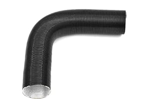 Aluminium-luftslang 2 m 42/60/76 mm | Aluminiumfolie slang 2 m 42/60/76 mm värmebeständig dieselvärmare flexibel luftslang pa