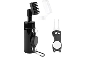 Bekecidi - Cepillo de Limpieza para Palos de Golf Profesional, Incorpora Rociador de Agua, Diseño Portátil, Ideal Accesorio de Golf