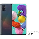 Samsung Galaxy A51 (16.4cm (6.5 Zoll) 128 GB interner Speicher, 4 GB RAM, Dual SIM, Android, prism crush black) Deutsche Version