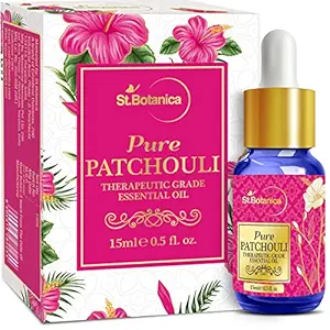 St.Botanica Pure Patchouli Essential Oil, 15ml with 100% Pure & Natural Patchouli Essential Oil | Cruelty Free & Vegan | Paraben Free | No Mineral Oils