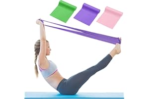 ‎LINLOOK Widerstandsbänder - 3 Pack Elastische Fitness Bänder für Yoga, Widerstandstraining, Krafttraining, Physiotherapie und Erholung, Workout und Pilates