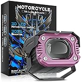 Motosiklet &Ccedil;akar Modlu Lazer Led Sis Farı 2 ADET &Ccedil;ift Renk Beyaz Sarı Ultra G&uuml;&ccedil;l&uuml; Sis Farı