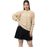 Style Dusk Women’s Knitted Pullover Sweater for Winter | Warm Full Sleeve Round Neck Chunky Knit Jumper | Stylish Casual Wool