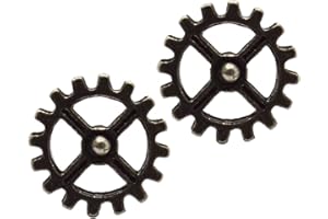 ALKEMY Alchemy Zahnrad Ohrstecker silber