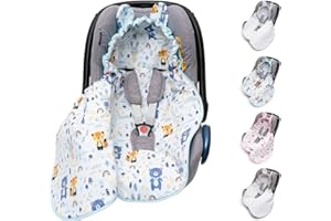 Mikos* Nid d'ange Bebe, Nid Dange Bebe, Chanceliere Bebe Cosy, Nid d'ange Bebe Cosy, Couverture Cosy Bebe, Nid Dange Cosy, Nids d'ange pour Poussettes (51) (Bleu)