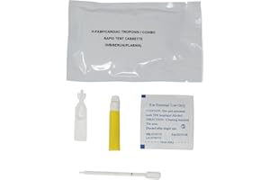 HOME HEALTH EUROPE 1 x Test de Proteínas H-FABP y Troponina I (cTnI) para Detectar Lesiones de Miocardio - Marcadores Cardiacos para el Diagnóstico de Infarto de Miocardio