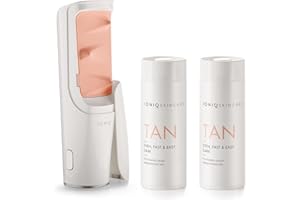 ‎IONIQ SKINCARE IONIQ Skincare Vorteils-Set mit IONIQ ONE Sprayer und 2 TAN Dark Kartuschen - Goldene, streifenfreie Bräune in drei Minuten aufgetragen - Magnetic Skin Technology - Vegan, pflegend, natürlicher Glow