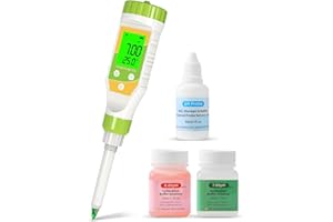 YIYEGO Digitales pH Wert Messgerät für Lebensmittel, pH Messgerät mit Hochpräziser pH-Sonde für Sauerteig und Brotteig, pH Tester für Würstchen, Salami, Fleisch, Käse, feste Proben und Wasser