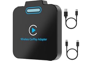 HXWLO Wireless Carplay Adapter UK, CarPlay Wireless Adapter for Apple, Car Play Wireless Adapter Converts Wired to Wireless，Mini Wireless Carplay Adapter Dongle for iPhone, For Cars from 2016 & iOS 10+