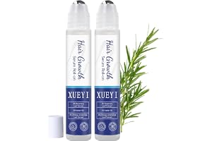 Rosmarin hårväxtserum, roll-on 25 ml x 2, avancerat rosmarin hårväxtserum för kvinnor och män, hårbottenblockerande serum, främjar flödet