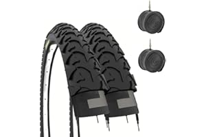 ECOVELO 2 COPERTONI NERI 12 1/2 X 1.75 X 2 1/4 (47-203) + CAMERE PNEUMATICI IN GOMMA BICI BICICLETTA MTB BAMBINO