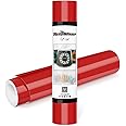 TECKWRAP Permanent Adhesive Vinyl 12" x 10ft, Glossy Red
