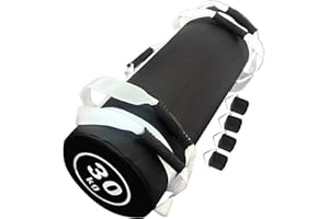 YZBBSH Sacos de Arena para Entrenamiento Pesado Fitness, Pesas Ajustables Bolsa de Arena 5-30kg Saco Bulgaro Muy Adecuado Levantamiento de Pesas, Correr,Yoga, Mancuernas Power Bag,White 30kg (Empty Leather)