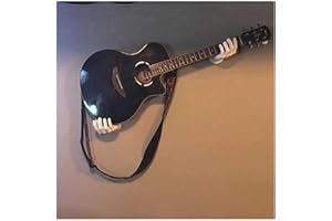 ABenxxou Support Mural 3D pour Guitare à Main - Support Mural en Forme de Main - Support Mural Robuste pour Guitares de Toutes Tailles - Blanc