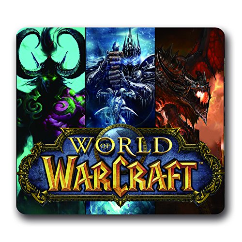 Gaming Mauspad World of Warcraft WOW, rutschfeste Gummi 25,4 x 22,9 cm Maus Pad K-437