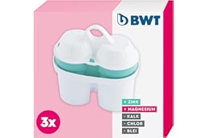 BWT Filterkartusche ZINC + Magnesium Mineralized Water 3 Stück | Mit Zink & Magnesium | Für Alle BWT - Wasserfilter Trinkwass