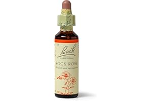 Bach Original Flower Remedies (Rock Rose) Face Your Fears, Be Fearless, Emotional Wellness, Natural Flower Essence, 20ml