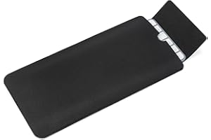 CaseBuy Étui de protection en cuir synthétique avec clavier magique pour Apple iMac 24" M4 M3 M1 sorti en 2025, 2024, 2023, 2021 – Noir