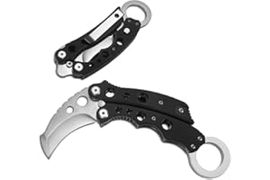 HONZIN Coltello Pieghevole in acciaio inox 5Cr15 Coltello Tascabile con Clip da Tasca, Coltello da Serramanico per il campeggio e l'escursionismo all'aperto la caccia