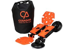 COSADOR THINGS YOU WILL LOVE Cosador Universal Markisenhalterung mit Bodenplatten, Saugnäpfen & Aufbewahrungsbeutel für Wohnmobile - Kompatibel mit Dometic, Fiamma, Thule, Tent Poles - UV- & Witterungsbeständig Made in Germany