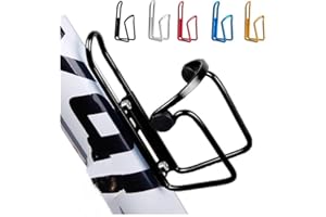 YELLSONG 1PC Porte-Bidon Vélo Porte Gourde,Porte-Bouteille VTT/Vélo de Route,Aluminium Léger et Solide pour Le Cyclisme en Plein air Bike Trailers Accessoire Aluminium (Black, One Size)