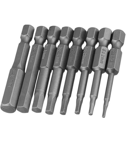 Litorange PZ2 Lot De 13 Embouts Magnétiques Pour Visseuse Sans Fil (25 Mm, 50 Mm, 75 Mm, 100 Mm, 150 Mm), Tige Hexagonale 1/4", Pour Visseuse à Percussion, Phosphide Noir Long