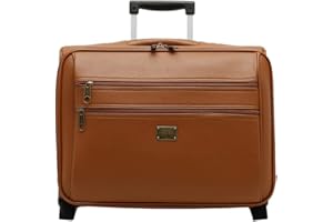 MISAKO Bass Mallette exécutif à roulettes male - Bass Camel 37 X 44 X 21 cm