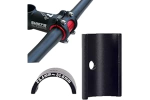 BNVB Adaptateur de potence de vélo,Guidon réducteur de Tige 31,8 mm à 25,4 mm en alliage d'aluminium, adapteur, entretoises, feuille de conversion pour guidon de VTT
