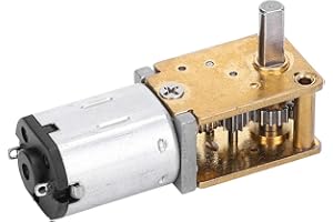 HILILAND Mini-Getriebemotor DC-Bürste 6V, Micro-Turbo-Schneckengetriebemotor 1218GE-N20 Untersetzungsgetriebemotor(DC6V 70RPM) für Öfen, Waschmaschinen