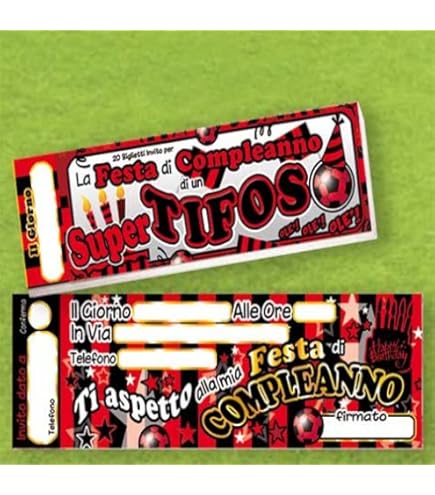 Inviti Per Feste A Forma Di Assegno - Blocchetto Da 15 - Design Milan By Di&Gi - Foto 3