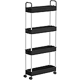 Hooha Rollwagen 5 Ebenen - Schmaler Aufbewahrungswagen Für Kleine Räume