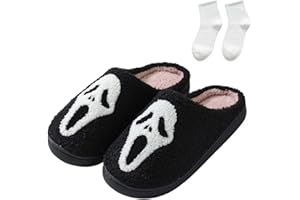 WIWIDANG Scream Ghostface Kapcie, Scream Ghostface, kapcie dynie miękkie pluszowe upiorne kapcie