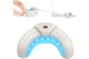 Xahpower Dispositivo Laser dei Funghi Unghie, 3 Opzioni di Tempo, Dispositivo Laser Micosi Unghie Portatile per la Pulizia Delle Unghie Delle Mani e Dei Piedi