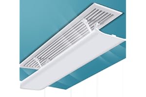 FADIADEM Déflecteur de débit de climatiseur Couvercle d'aération central AC, couvercle de déviateur d'air d'aile d'air de sortie réglable, pare-brise anti-soufflage direct, pour évents/RV/registres de plafon