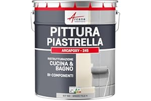 VERNICE PER PIASTRELLE CUCINA E BAGNO - ARCAPOXY PIASTRELLE - Grigio tele 4 - RAL 7047 - ARCANE INDUSTRIES