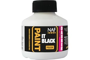 NAF Paint It Black 250ml – High Shine Hoof Polish for Horses – Enhances Dark Hooves with a Glossy, Show-Ready Finish – Quick-Drying & Easy to Apply – Ideal for Competitions & Turnout