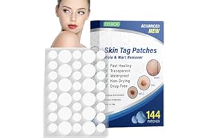 JINJIAR 144PCS Wart Removal Patches,Wart Removal Plasters Pads,Remover Patches Mole Wart Removing Sticker,Skin Tag Remover,Wart Remover for Hands,Tags and Mole Remover,Mole Removal Cream,Natural Wart Remover