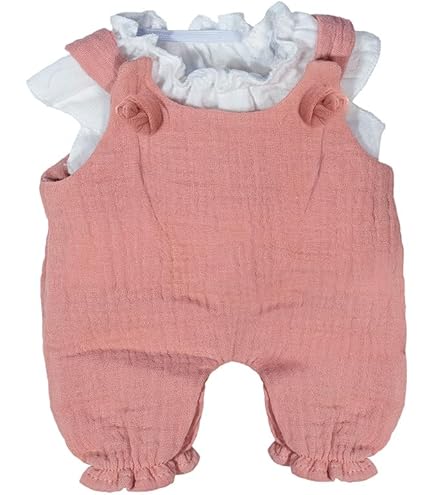 Miniland Recycled Knitwear Set For 32 Cm Dolls - Dress And Headband In Beige, Eco-Friendly Doll Clothes - View #3