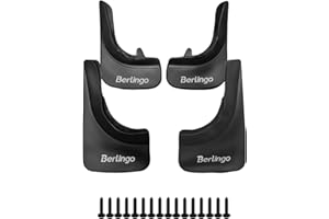 Axenture Car Mud Flaps Kit For Citroen Berlingo Front Rear Rubber Splash Guards Tire Mudflaps Protector Accessories Wheel Well Guards 4 PCS