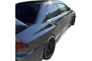 AUTO CLOVER Wind Deflectors Set for Mitsubishi Lancer Evo 7 8 9 2004-2007 (4 pieces)
