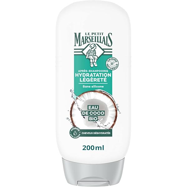 Le Petit Marseillais Haarspülung Mit Essig & Mandelmilch – Für Glanz & Geschmeidigkeit, 3x200 Ml