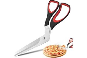 Pizzasax, multifunktionellt pizzasaxset i rostfritt stål av livsmedelskvalitet, 27 cm - skärverktyg för pizza, pasta, bakverk