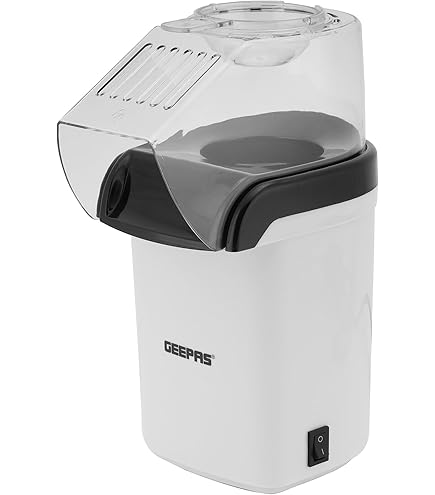 BLACK DECKER BXPC1100E - Pop Corn 1100W | Machine à Pop Corn sans Huile | Format Compact | prêt en 3 Min | Gobelet doseur Multifonction | Cuisson à air Chaud | Noir