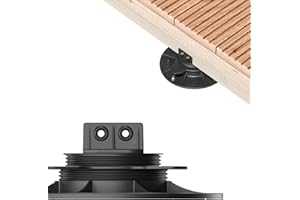 10x LANGFIT® Stelzlager "M" für Terrassendielen – Stufenlos höhenverstellbar von 18-36mm – Für Unterkonstruktionen aus Holz, WPC, Alu – Made in Germany
