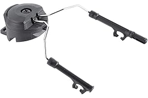 Pwshymi Adaptateur de Rail de Casque, Rail Suspension Casque Support Adaptateur de Rail d'arc pour Peltor Comtac(Noir)