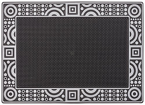 PUR|DuraClean Design Fussmatte für Innen und Aussen in graphit anthrazit metallic ca. 78 x 56 cm