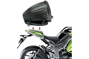 BIGFOX Bolso Trasero de Motocicleta,Impermeable Bolsa para Motos con Cremallera y Compartimento para Depósito de Cascos y Equipajes